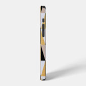 Coque iPhone 12 triangles de conception scandinave sans couture mo (Côté gauche)