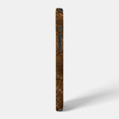 Coque iPhone 12 tronc d'arbre Brown (Côté gauche)
