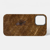 Coque iPhone 12 tronc d'arbre Brown (Verso Horizontal)
