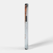Coque iPhone 12 Tronc d'arbre brun et gris (Côté droit)