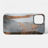 Coque iPhone 12 Tronc d'arbre brun et gris (Verso Horizontal)