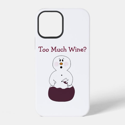 Coque iPhone 12 Trop de Vin (Verso)