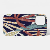 Coque iPhone 12 Tropical Dark : Creative Plante Print (Verso Horizontal)