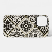 Coque iPhone 12 Tuile en patchwork sans couture avec Islam, arabe, (Verso Horizontal)