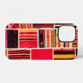 Coque iPhone 12 Turkish carpet patchwork handmade. Patchwork patte (Verso Horizontal)
