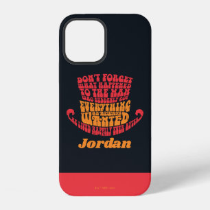 Coque iPhone 12 Typographie du chapeau de Willy Wonka