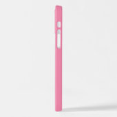 Coque iPhone 12 Un coque iphone rose personnalisé Monogramme (Côté gauche)