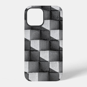 Coque iPhone 12 Un visage de la sculpture "Four Side Pyramid" dans