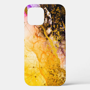 Coque iPhone 12 Une créativité transparente. Nuages Abstraits -ART