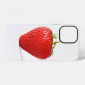 Coque iPhone 12 Une iphcna de fraise rouge (Verso Horizontal)