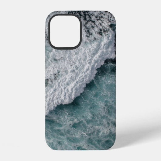 Coque iPhone 12 vague océanique (Verso)