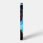 Coque iPhone 12 Van Gogh Starry Night Black Cat (Côté gauche)