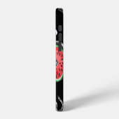 Coque iPhone 12 Vélos à roue de pastèque, motif d'été. (Côté gauche)