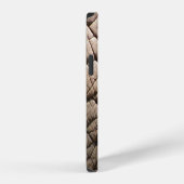 Coque iPhone 12 Véritable Texture De Peau D'Éléphant, Rincée. (Côté droit)