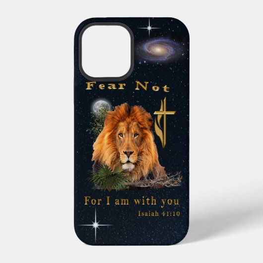 Coque iPhone 12 verset biblique (Verso)