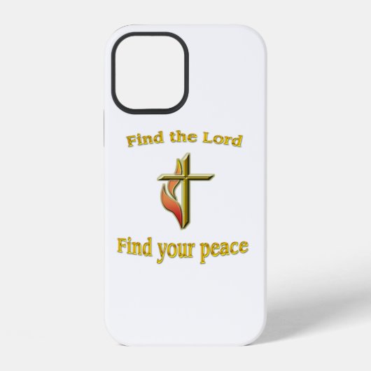 Coque iPhone 12 verset biblique (Verso)