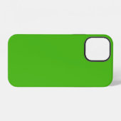 Coque iPhone 12 Vert Kelly Uni (Verso Horizontal)