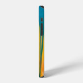 COQUE iPhone 12 VÊTEMENTS JAUNE ET BLEU (Côté gauche)