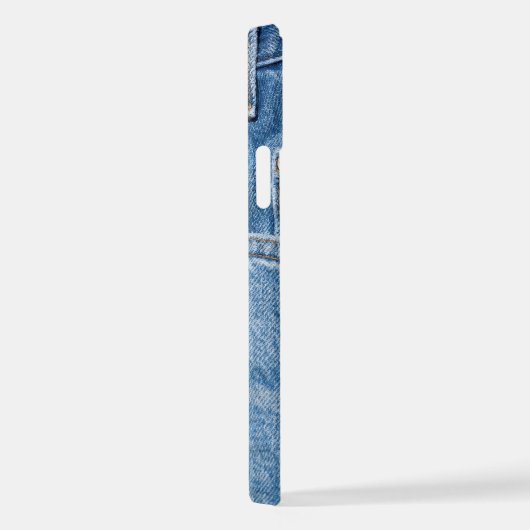 Coque iPhone 12 Vieux Jeans (Côté droit)