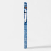 Coque iPhone 12 Vieux Jeans (Côté gauche)