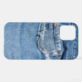 Coque iPhone 12 Vieux Jeans (Verso Horizontal)