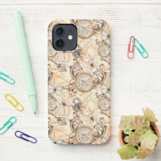 Coque iPhone 12 Vintage Victorian Shabby Chic Country Motif