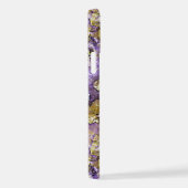 Coque iPhone 12 Violet violet rose or minéraux Agir Motif d'art (Côté droit)