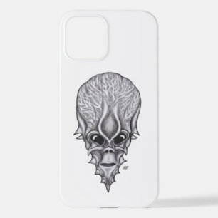 Coque iPhone 12 Visage Alien, Reconstruction faciale du crâne afri