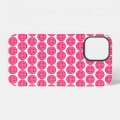 Coque iPhone 12 Visage souriant rouge (Verso Horizontal)