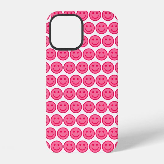 Coque iPhone 12 Visage souriant rouge (Verso)