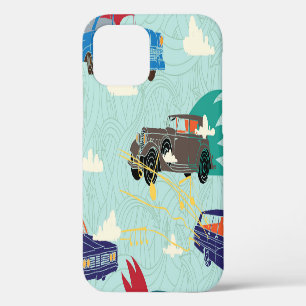 Coque iPhone 12 Voitures Anciennes : Motif Nuages Ciel