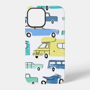 Coque iPhone 12 Voitures de ville et transports dessin animé motif