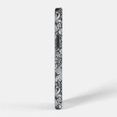 Coque iPhone 12 Voleur de fraises gris, William Morris (Côté droit)