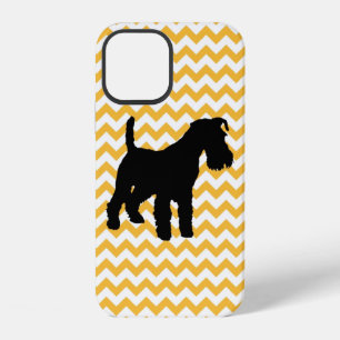 Coque iPhone 12 Vous choisissez Chevron Orange ou Bleu Avec Schnau
