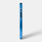 Coque iPhone 12 Vue en contre-plongée de nuages bleus (Côté gauche)
