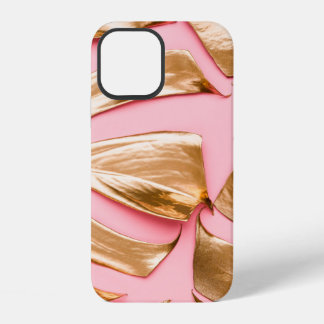 Coque iPhone 12 Vue rapprochée de l'or naturel peint monstère trop