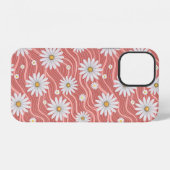Coque iPhone 12 Wavy Pink Daisies (Verso Horizontal)