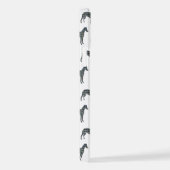 Coque iPhone 12 Whippet Italien Greyhound Chig Silhouett Grille Bl (Côté droit)