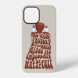 Coque iPhone 12 Willy Wonka Chocolate Waterfall Typography