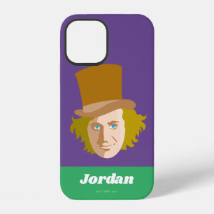 Coque iPhone 12 Willy Wonka Stenciled Face Graphisme