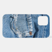 Coque iPhone 12 Worn Jeans (Verso Horizontal)
