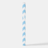 Coque iPhone 12 Zigzag bleu, Chevron bleu, Motif géométrique (Côté droit)