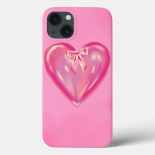 coque iphone 13 arc-en-ciel rose.