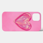 coque iphone 13 arc-en-ciel rose. (Verso (horizontal))