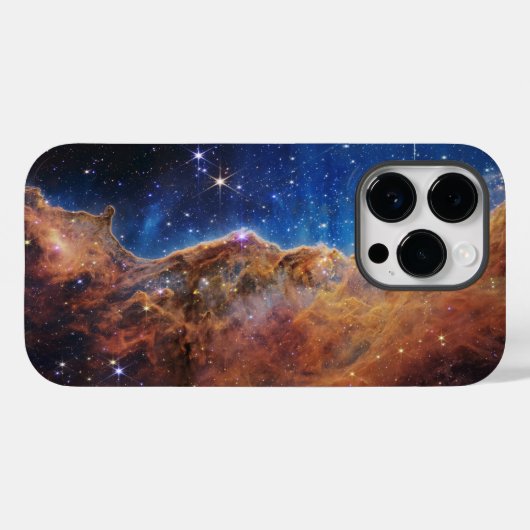 coque iPhone 14 Pro - Carina Nebula - JWST (Verso (horizontal))