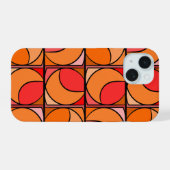 Coque Iphone 15 design 70' orange (Verso Horizontal)