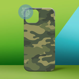 Coque iPhone 15 Mini Camo Motif pour chasseurs ou militaires