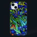 Coque iPhone 15 Mini Le célèbre tableau de Van Gogh, Irises,<br><div class="desc">Irises,  peinture florale d'art par Vincent van Gogh,  best-seller</div>