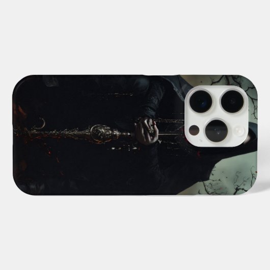 coque iPhone 15 Pro avec Artwork en métal mort (Verso (horizontal))