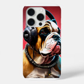 coque iPhone 15 Pro avec Bulldog Graphic (Verso)